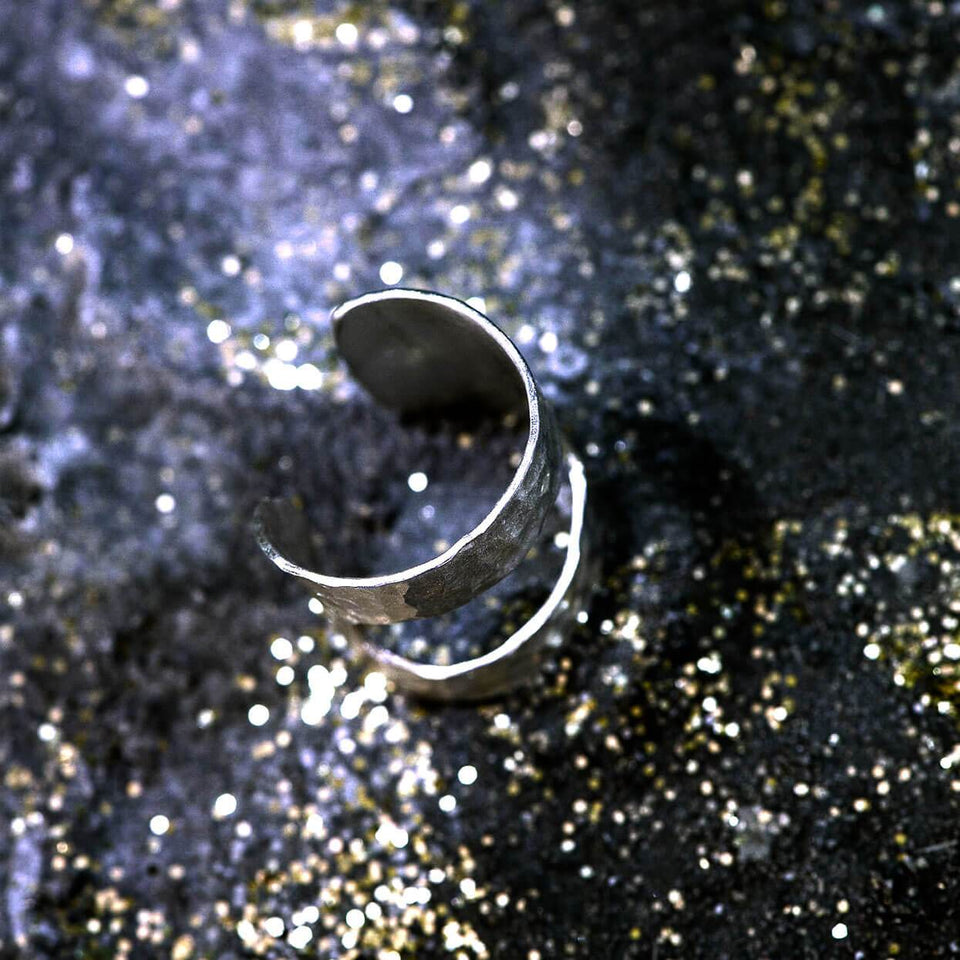 Bague ajourée en argent éthique
