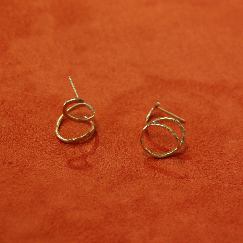 Bulottes: boucles d'oreilles en argent éthique.