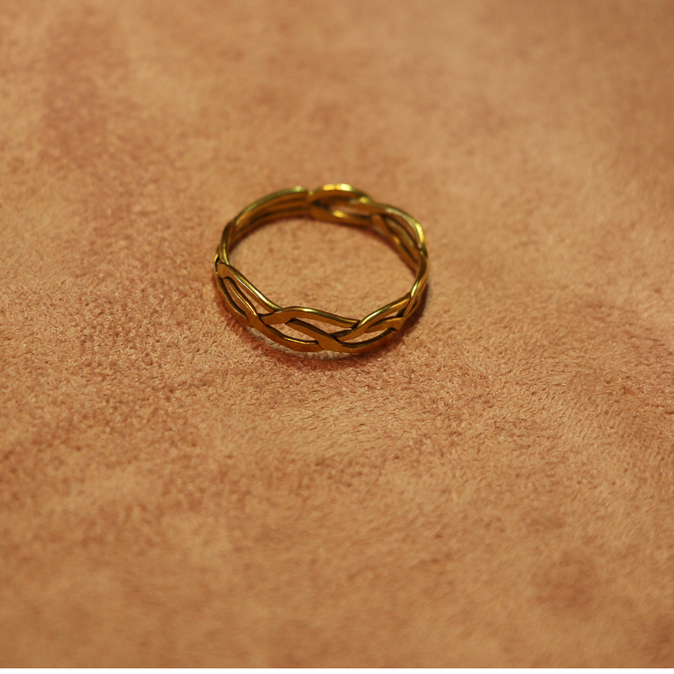 bague en argent éthique faite à la main